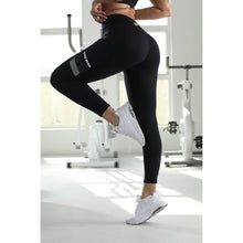Load image into Gallery viewer, Women&#39;s high quality mid waist yoga leggings with zipper pockets
